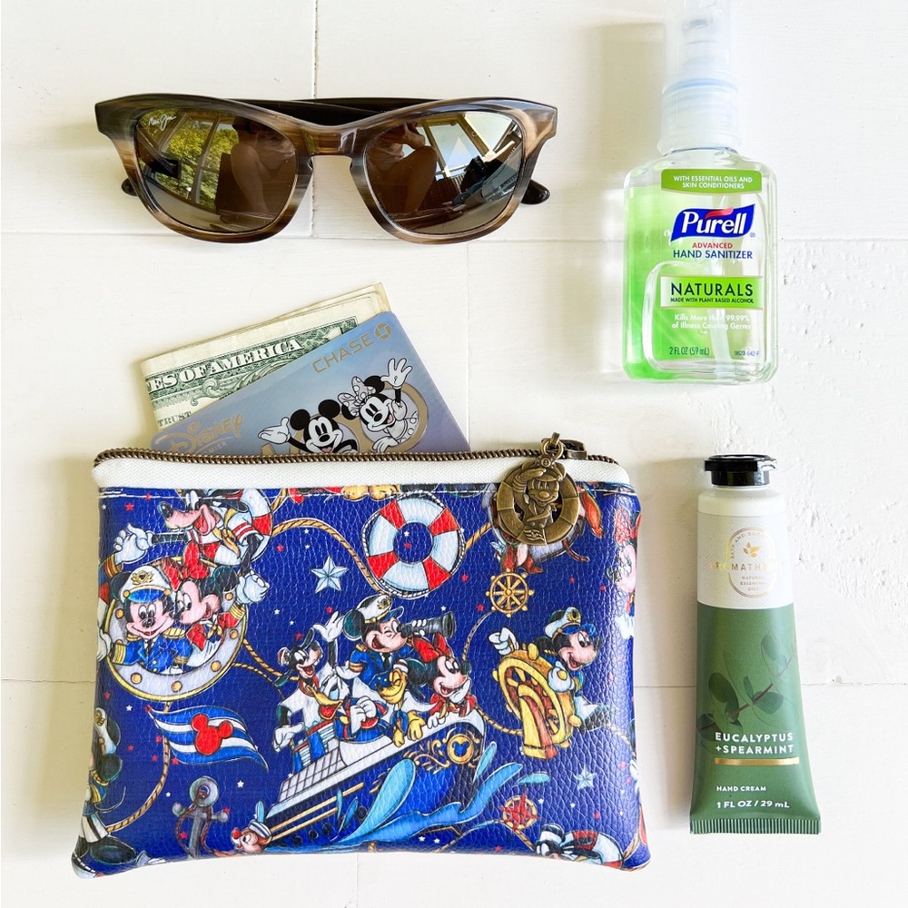 Disney Cruise Line Zippered Pouch/Coin Pouch